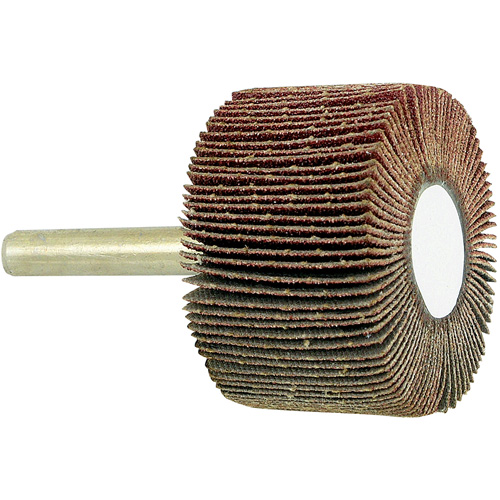 Disque &agrave; lamelles mont&eacute; sur mandrin, Grain 80, 1-1/2" x 1" x 1/4" Les Fournitures Industrielles Méga