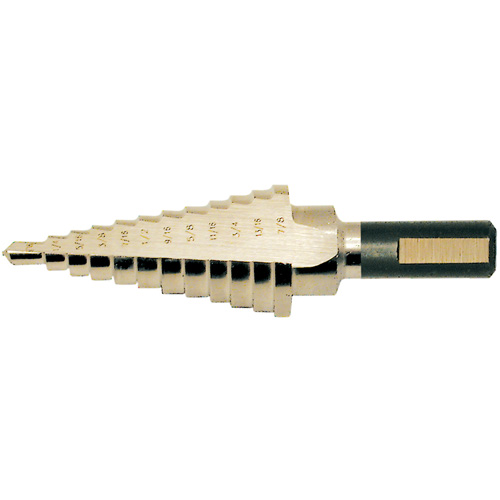 Foret &eacute;tag&eacute; de super premi&egrave;re qualit&eacute;, 1/8" - 1/2", Incr&eacute;ments de 1/32", Acier rapide Les Fournitures Industrielles Méga