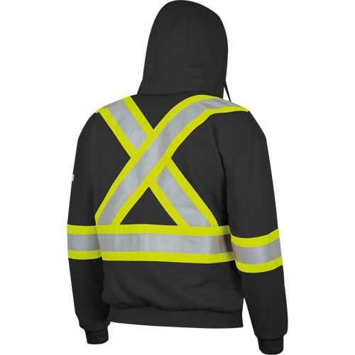 337SF Flame-Resistant Zip Style Hoodie, Men's, Small, Black, 22 cal/cm² Les Fournitures Industrielles Méga
