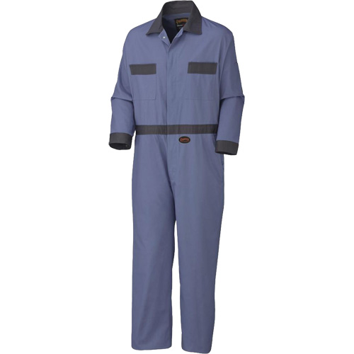 5133T Coveralls with Concealed Brass Buttons, Men's, Navy Blue, Size 42 Les Fournitures Industrielles Méga