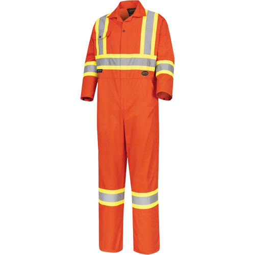 5514T Combinaison de s&eacute;curit&eacute; haute visibilit&eacute; pour grande personne, 60, Orange haute visibilit&eacute; Les Fournitures Industrielles Méga