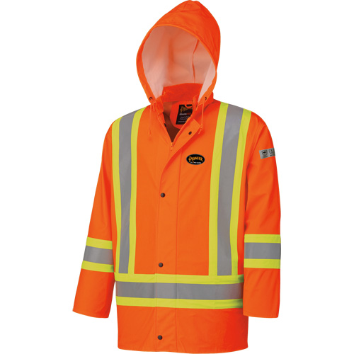 5892 High Visibility Flame Resistant Waterproof Jacket, 2X-Large, High Visibility Orange Les Fournitures Industrielles Méga