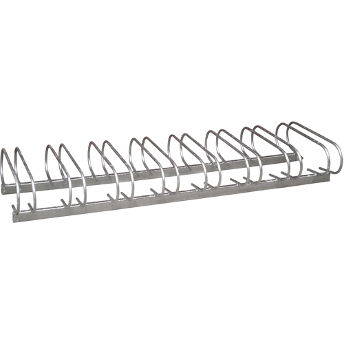 Style Bicycle Rack, Galvanized Steel, 8 Bike Capacity Les Fournitures Industrielles Méga