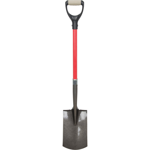 Pelles robustes, Fibre de verre, Lame Acier au carbone, Manche en Prise en D, Longueur 30-1/2" Les Fournitures Industrielles Méga