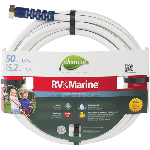Boyaux d'arrosage pour bateaux et VR Element , PVC, 1/2" dia x 50' Les Fournitures Industrielles Méga