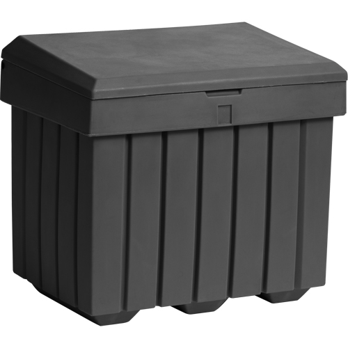 Economy Salt Sand Storage Container, 32" x 23" x 27-1/2", 10 cu. Ft., Grey Les Fournitures Industrielles Méga