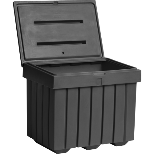 Economy Salt Sand Storage Container, 32" x 23" x 27-1/2", 10 cu. Ft., Grey Les Fournitures Industrielles Méga