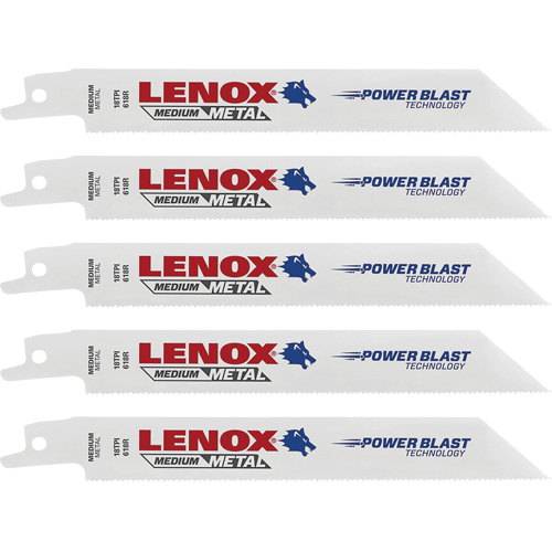Lames de scie &agrave; m&eacute;taux, Bim&eacute;tal, 18 Dents par pouce, 6" lo x 3/4" la Les Fournitures Industrielles Méga