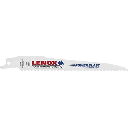 Lame de scie alternative pour le bois, Bim&eacute;tal, 6 Dents par pouce, 6" lo x 3/4" la Les Fournitures Industrielles Méga