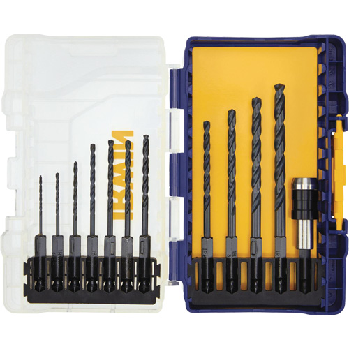 Jobber Length Drill Bit Set, 12 Pieces, High Speed Steel Les Fournitures Industrielles Méga