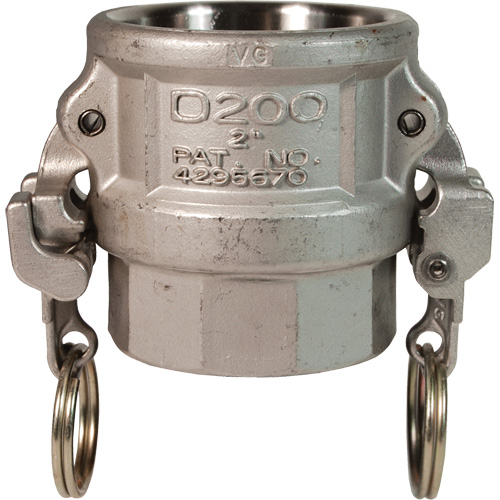 EZ Boss-Lock Cam & Groove Coupler, Stainless Steel, Type D, 1", Female NPT, 250 PSI Les Fournitures Industrielles Méga