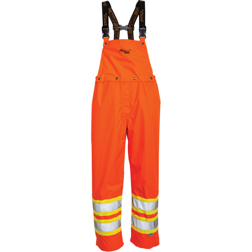 Salopette 300 deniers Journeyman, Polyester, Grand, Orange haute visibilit&eacute; Les Fournitures Industrielles Méga