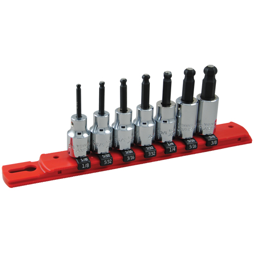 SAE Ball-Nose Socket Set, 7 Pcs Les Fournitures Industrielles Méga