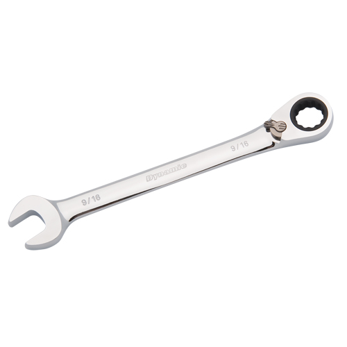 Reversible Combination Ratcheting Wrench, 12 Point, 3/8", Chrome Finish Les Fournitures Industrielles Méga