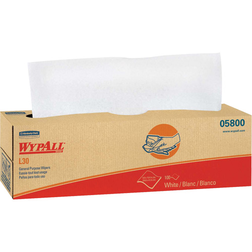 Essuie-tout &agrave; usage g&eacute;n&eacute;ral L30 WypAll, Tout usage, 16-2/5" lo x 9-4/5" la Les Fournitures Industrielles Méga