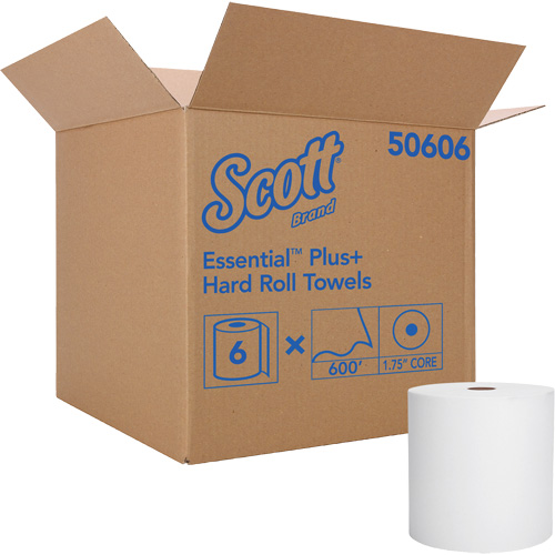 Essuie-mains &agrave; enroulement serr&eacute; Kleenex, 1 pli, Standard, 600' lo Les Fournitures Industrielles Méga