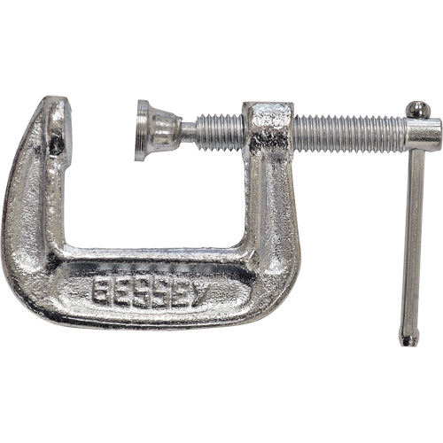 Serre-joint en C de s&eacute;rie l&eacute;g&egrave;re, Capacit&eacute; de 1" (25 mm), Profondeur de gorge de 1" (25 mm) Les Fournitures Industrielles Méga