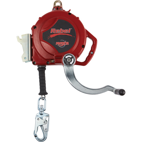Rebel Self-Retracting Lifeline, 50', Galvanized Steel, Swivel Les Fournitures Industrielles Méga