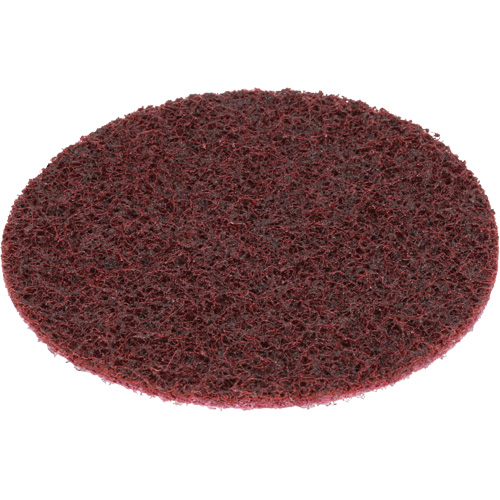 Disque de conditionnement de surface SC- DH Scotch-Brite, 4" dia., Grain Moyen, Oxyde d'aluminium Les Fournitures Industrielles Méga