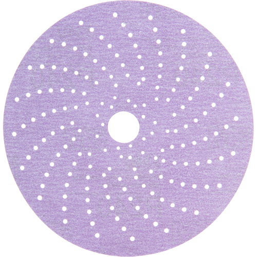 Disque de ponçage net mauve Hookit, dia 6", Grain P240, Oxyde d'aluminium, Poids C Les Fournitures Industrielles Méga