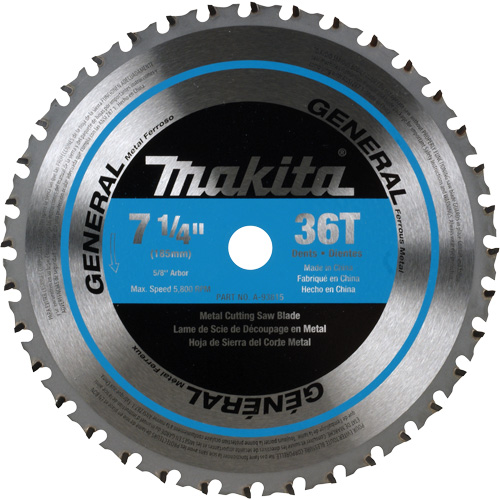 CERMET Tipped Saw Blade, 7-1/4", 36 Teeth, Metal Use Les Fournitures Industrielles Méga