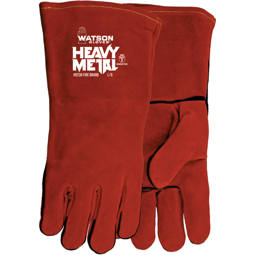 Fire Brand Welding Gloves, Split Cowhide, Size One Size Les Fournitures Industrielles Méga