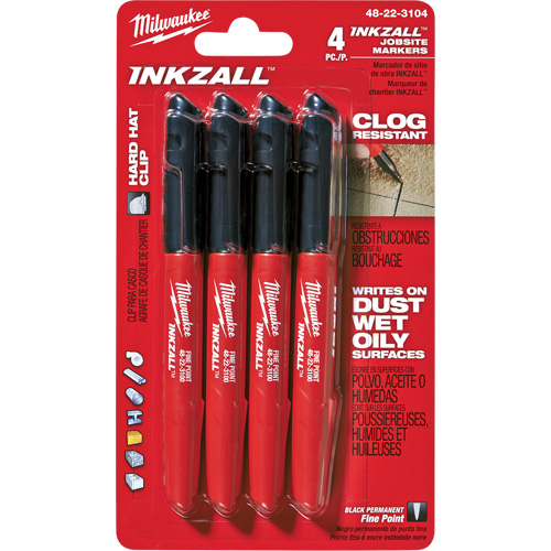 Inkzall Marker, Black, Fine Tip Les Fournitures Industrielles Méga