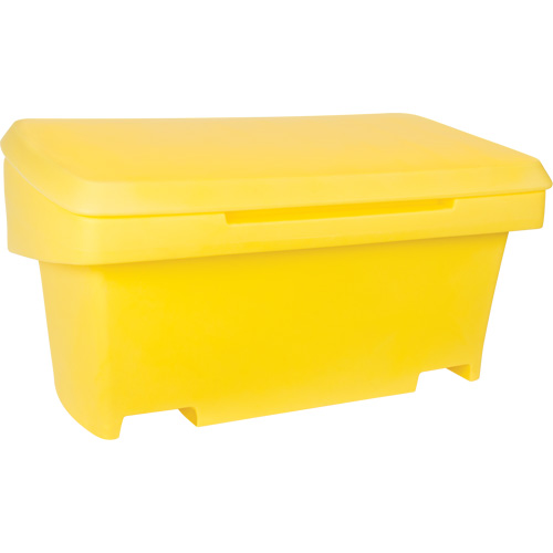Heavy-Duty Outdoor Salt and Sand Storage Container, 24" x 48" x 24", 10 cu. Ft., Yellow Les Fournitures Industrielles Méga