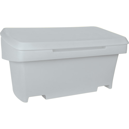 Heavy-Duty Outdoor Salt and Sand Storage Container, 24" x 48" x 24", 10 cu. Ft., Grey Les Fournitures Industrielles Méga
