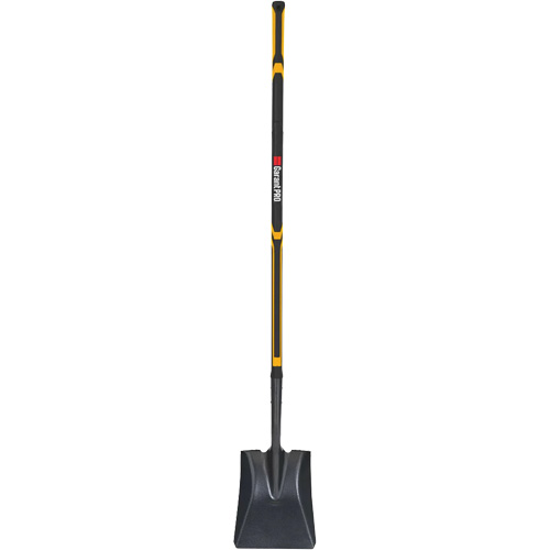 Pelle carr&eacute;e Pro, Fibre de verre, Lame Acier durci, Manche en Droit, Longueur 48" Les Fournitures Industrielles Méga