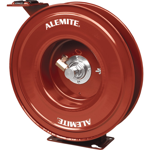 Alemite&reg; Heavy-Duty Hose Reel, Single Hose, 7" W x 19" D x 20-1/4" H Les Fournitures Industrielles Méga