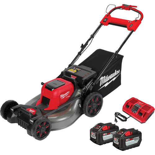 Ensemble de tondeuse sans fil autopropuls&eacute;e &agrave; double pile M18 Fuel, Pouss&eacute;e automatique, &agrave; pile, Largeur de coupe 21" Les Fournitures Industrielles Méga