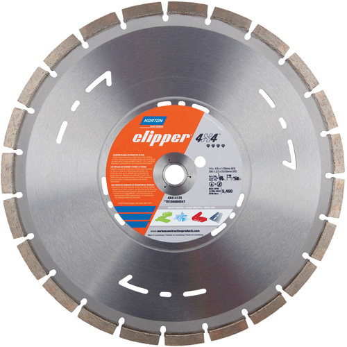 Lame circulaire segment&eacute;e polyvalente pour coupes &agrave; sec &agrave; vitesse &eacute;lev&eacute;e Clipper 4X4 Les Fournitures Industrielles Méga