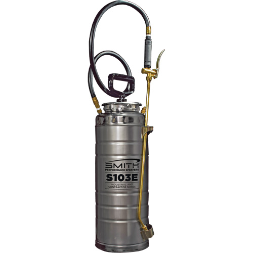 Vaporisateur de b&eacute;ton &agrave; compression s&eacute;rie industriel & entrepreneur, 3,5 gal. (16 L), Acier inoxydable, Lance de 24" Les Fournitures Industrielles Méga