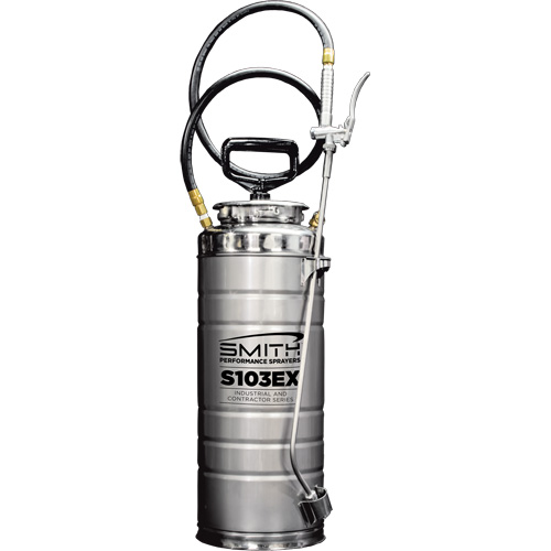 Vaporisateur de b&eacute;ton &agrave; compression s&eacute;rie industriel & entrepreneur, 3,5 gal. (16 L), Acier inoxydable, Lance de 24" Les Fournitures Industrielles Méga