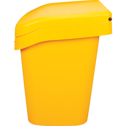 Salt & Sand Storage Bins, With Hasp, 21" x 27" x 26", 4.24 cu. ft., Yellow Les Fournitures Industrielles Méga