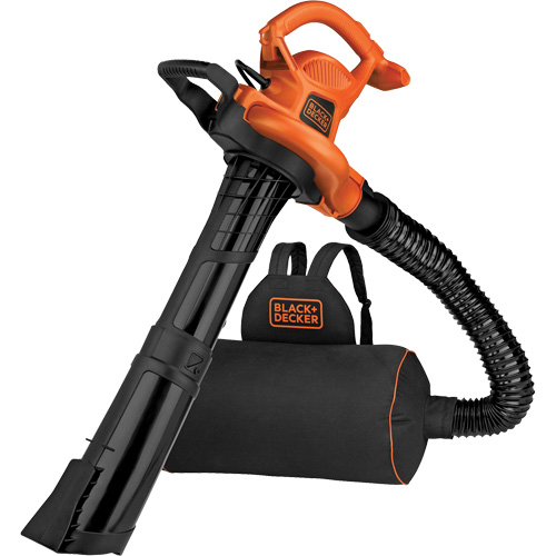 3-in-1 VacPack Leaf Blower/Vacuum/Mulcher, 250 MPH Output, Electric Les Fournitures Industrielles Méga