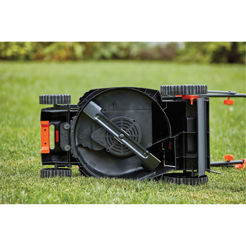 Lawn Mower with Comfort Grip Handle, Push Walk-Behind, Electric, 15" Cutting Width Les Fournitures Industrielles Méga
