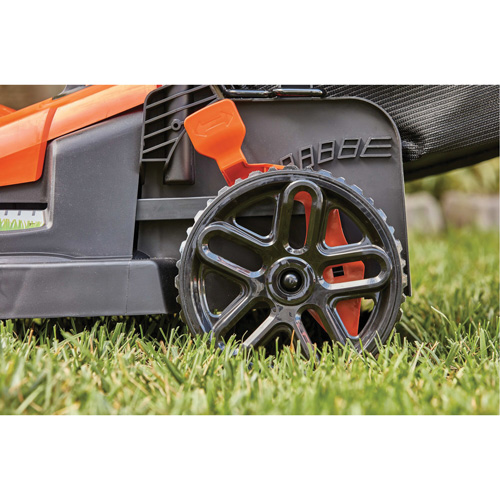 Lawn Mower with Comfort Grip Handle, Push Walk-Behind, Electric, 15" Cutting Width Les Fournitures Industrielles Méga