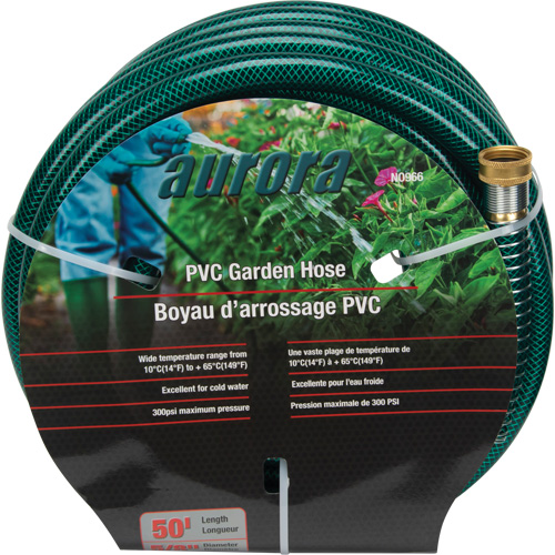Tuyau de jardin, PVC, 5/8" dia x 50' Les Fournitures Industrielles Méga