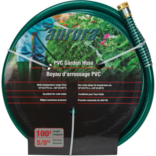 Garden Hose, PVC, 5/8" dia. x 100' Les Fournitures Industrielles Méga