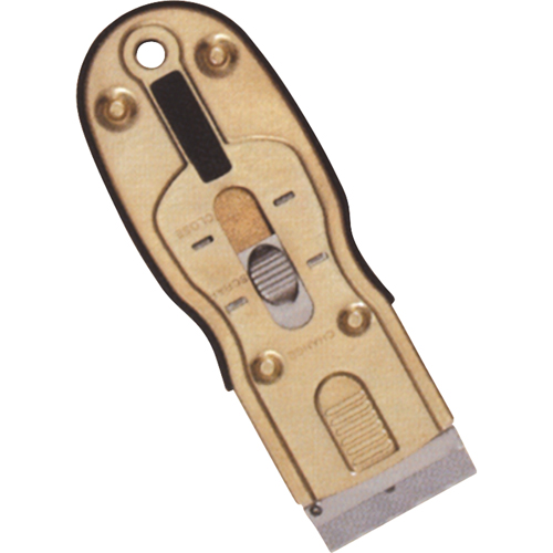 Ergonomic Razor Scrapers, Carbon Steel Blade, 1-1/2" Wide, Rubber Handle Les Fournitures Industrielles Méga