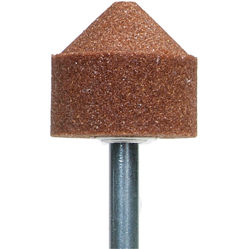 Meule mont&eacute;e sur tige Gemini, A13, 1-1/8" dia., 1-1/8" lo Les Fournitures Industrielles Méga
