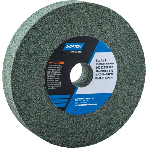 Bench Grinding Wheels - Gemini, 6" x 1", 1" Arbor Les Fournitures Industrielles Méga