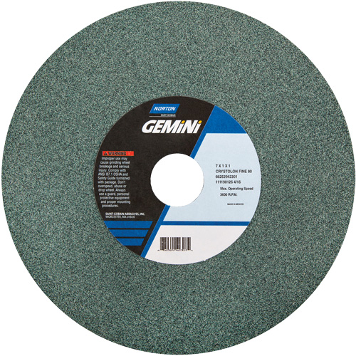 Bench Grinding Wheels - Gemini, 6" x 1", 1" Arbor Les Fournitures Industrielles Méga
