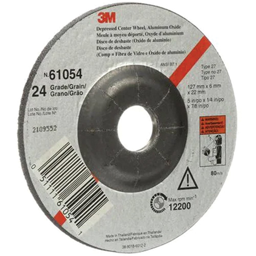 Depressed Centre Grinding Wheel, 5" x 27, Aluminum Oxide Les Fournitures Industrielles Méga