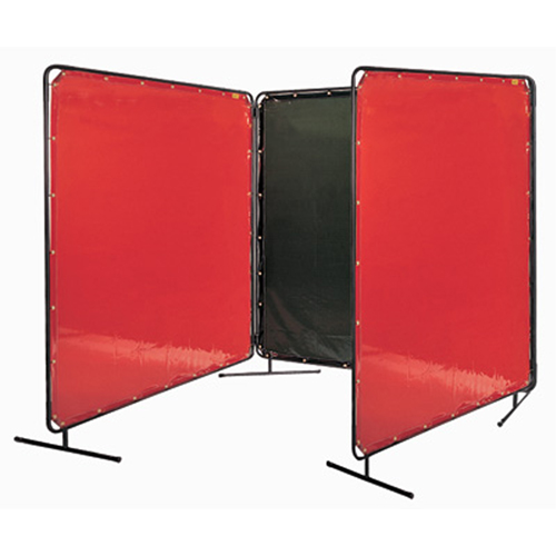 Welding Screen and Frame, Yellow, 6' x 6' Les Fournitures Industrielles Méga