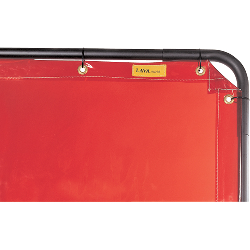 Welding Screen and Frame, Orange, 6' x 6' Les Fournitures Industrielles Méga