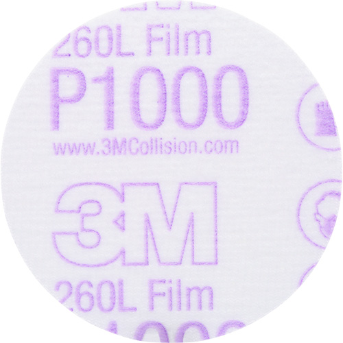 Gold Hookit Disc, 3" Dia., P1000 Grit, Aluminum Oxide, C-Weight Les Fournitures Industrielles Méga