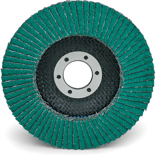 Flap Wheels - 577F Flap Discs, 4-1/2" x 7/8", Type 29, 40 Grit, Zirconium Les Fournitures Industrielles Méga